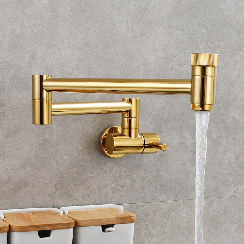 Modern Vessel Faucet Brass Lever Handles Bathroom Sink Faucet Gold Clearhalo 'Bathroom Remodel & Bathroom Fixtures' 'Bathroom Sink Faucets' 'Bathroom Sinks & Faucet Components' 'bathroom_sink_faucets' 'Home Improvement' 'home_improvement' 'home_improvement_bathroom_sink_faucets' 6484185
