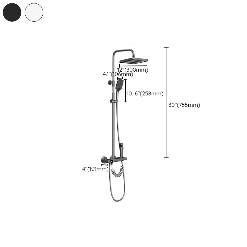 Digital Display Shower System Brass 2 Shower Heads Shower Set Clearhalo 'Bathroom Remodel & Bathroom Fixtures' 'Home Improvement' 'home_improvement' 'home_improvement_shower_faucets' 'Shower Faucets & Systems' 'shower_faucets' 'Showers & Bathtubs Plumbing' 'Showers & Bathtubs' 6484459