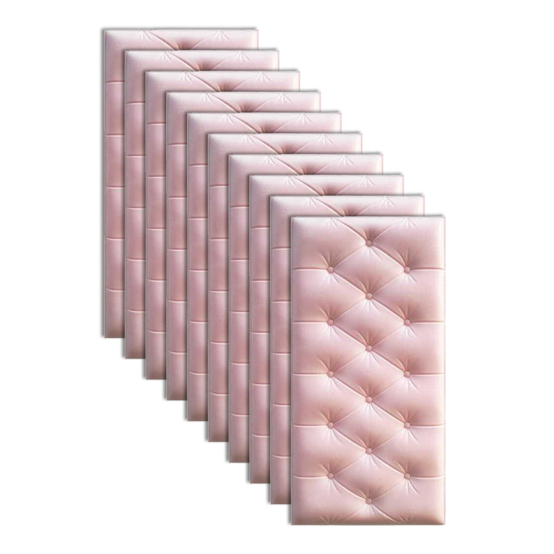 Modern Wainscoting PVC 3D Embossed Waterproof Indoor Wall Access Panel Pink Clearhalo 'Flooring 'Home Improvement' 'home_improvement' 'home_improvement_wall_paneling' 'Wall Paneling' 'wall_paneling' 'Walls & Ceilings' Walls and Ceiling' 6485728