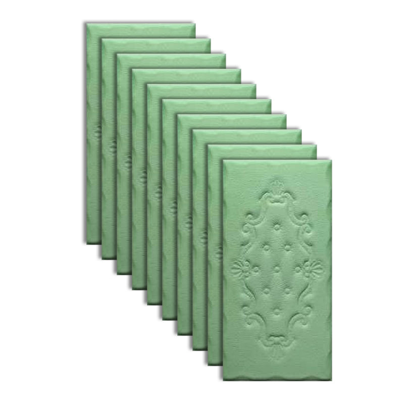 Modern Wainscoting PVC 3D Embossed Waterproof Indoor Wall Access Panel Green Clearhalo 'Flooring 'Home Improvement' 'home_improvement' 'home_improvement_wall_paneling' 'Wall Paneling' 'wall_paneling' 'Walls & Ceilings' Walls and Ceiling' 6485735