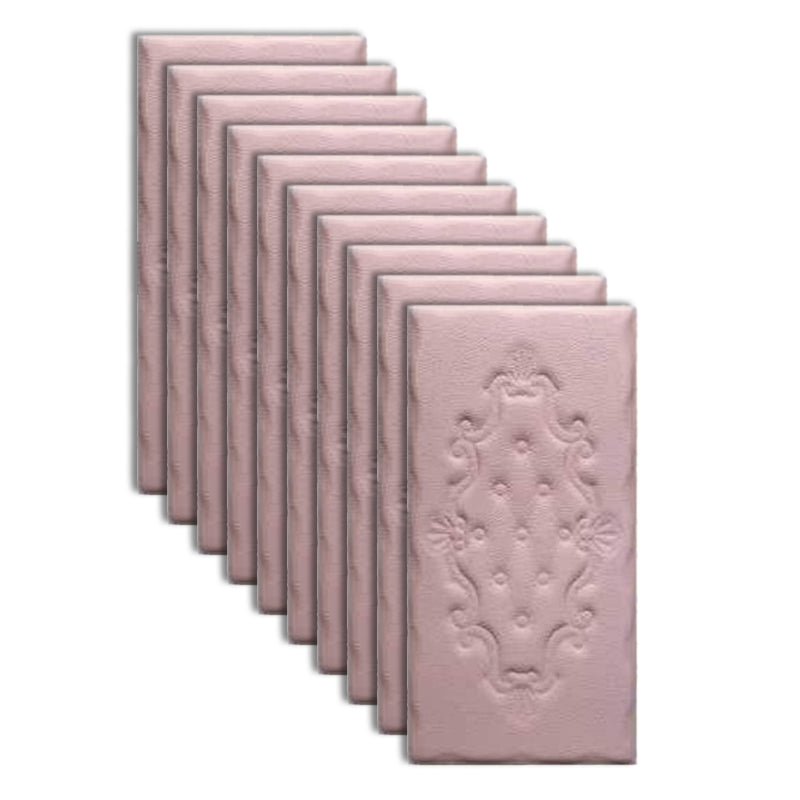 Modern Wainscoting PVC 3D Embossed Waterproof Indoor Wall Access Panel Nude Pink Clearhalo 'Flooring 'Home Improvement' 'home_improvement' 'home_improvement_wall_paneling' 'Wall Paneling' 'wall_paneling' 'Walls & Ceilings' Walls and Ceiling' 6485736