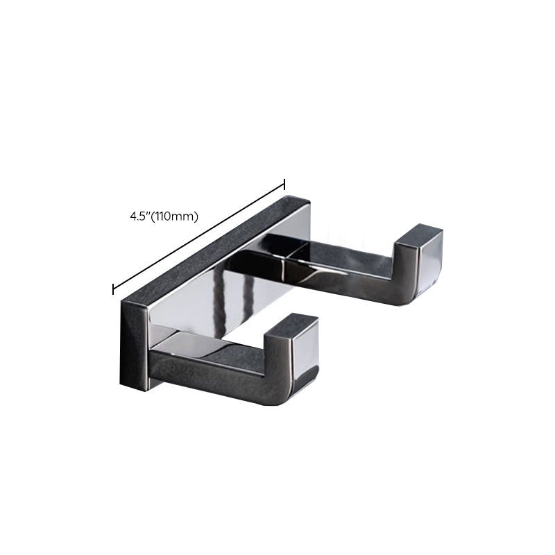 Polished Chrome Modern Bathroom Accessory Set in Stainless Steel Towel Bar/Soap Dish Clearhalo 'Bathroom Hardware Sets' 'Bathroom Hardware' 'Bathroom Remodel & Bathroom Fixtures' 'bathroom_hardware_sets' 'Home Improvement' 'home_improvement' 'home_improvement_bathroom_hardware_sets' 6495852