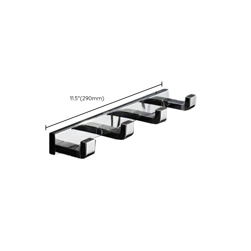 Polished Chrome Modern Bathroom Accessory Set in Stainless Steel Towel Bar/Soap Dish Clearhalo 'Bathroom Hardware Sets' 'Bathroom Hardware' 'Bathroom Remodel & Bathroom Fixtures' 'bathroom_hardware_sets' 'Home Improvement' 'home_improvement' 'home_improvement_bathroom_hardware_sets' 6495853