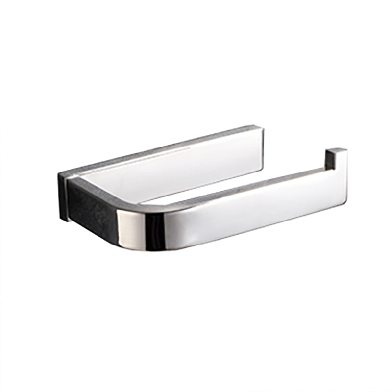 Modern Bath Hardware Set Paper Holder Grey Towel Bar Bathroom Accessory Set Clearhalo 'Bathroom Hardware Sets' 'Bathroom Hardware' 'Bathroom Remodel & Bathroom Fixtures' 'bathroom_hardware_sets' 'Home Improvement' 'home_improvement' 'home_improvement_bathroom_hardware_sets' 6496059