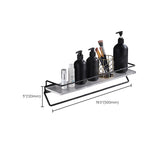 Modern Bathroom Accessory Kit Bath Shelf/Towel Bar & Robe Hooks Included Clearhalo 'Bathroom Hardware Sets' 'Bathroom Hardware' 'Bathroom Remodel & Bathroom Fixtures' 'bathroom_hardware_sets' 'Home Improvement' 'home_improvement' 'home_improvement_bathroom_hardware_sets' 6496129