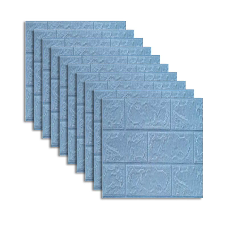 Modern Wall Access Panel PVC 3D Embossed Peel and Stick Soundproof Paneling Blue Clearhalo 'Flooring 'Home Improvement' 'home_improvement' 'home_improvement_wall_paneling' 'Wall Paneling' 'wall_paneling' 'Walls & Ceilings' Walls and Ceiling' 6496492