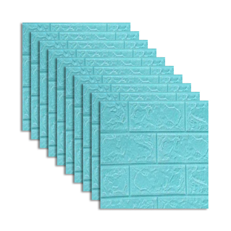 Modern Wall Access Panel PVC 3D Embossed Peel and Stick Soundproof Paneling Sky Blue Clearhalo 'Flooring 'Home Improvement' 'home_improvement' 'home_improvement_wall_paneling' 'Wall Paneling' 'wall_paneling' 'Walls & Ceilings' Walls and Ceiling' 6496494