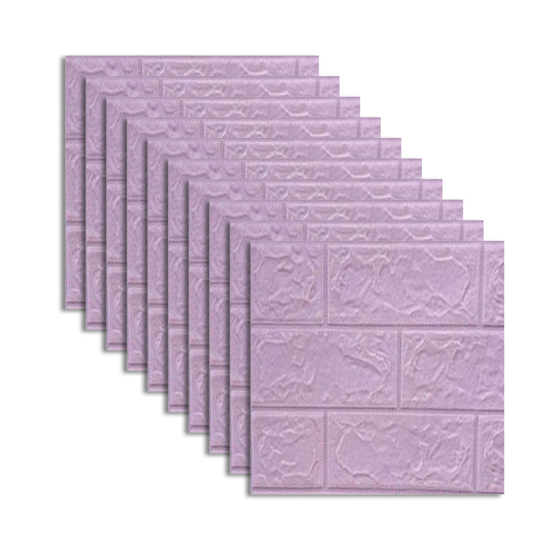 Modern Wall Access Panel PVC 3D Embossed Peel and Stick Soundproof Paneling Light Purple Clearhalo 'Flooring 'Home Improvement' 'home_improvement' 'home_improvement_wall_paneling' 'Wall Paneling' 'wall_paneling' 'Walls & Ceilings' Walls and Ceiling' 6496498