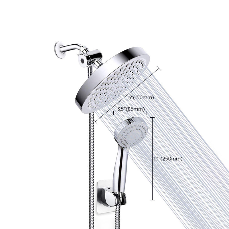 Contemporary Style Shower Head Metal Bathroom Shower Head with Hose Clearhalo 'Bathroom Remodel & Bathroom Fixtures' 'Home Improvement' 'home_improvement' 'home_improvement_shower_heads' 'Shower Heads' 'shower_heads' 'Showers & Bathtubs Plumbing' 'Showers & Bathtubs' 6497350