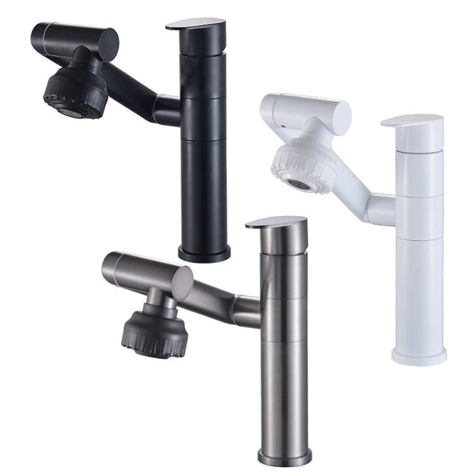 Modern Sink Faucet Solid Color Stainless Steel Basin Lavatory Faucet Clearhalo 'Bathroom Remodel & Bathroom Fixtures' 'Bathroom Sink Faucets' 'Bathroom Sinks & Faucet Components' 'bathroom_sink_faucets' 'Home Improvement' 'home_improvement' 'home_improvement_bathroom_sink_faucets' 6497505