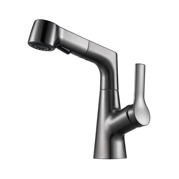 Modern Solid Color Faucet Metal Centerset Lavatory Faucet for Bathroom Clearhalo 'Bathroom Remodel & Bathroom Fixtures' 'Bathroom Sink Faucets' 'Bathroom Sinks & Faucet Components' 'bathroom_sink_faucets' 'Home Improvement' 'home_improvement' 'home_improvement_bathroom_sink_faucets' 6502416