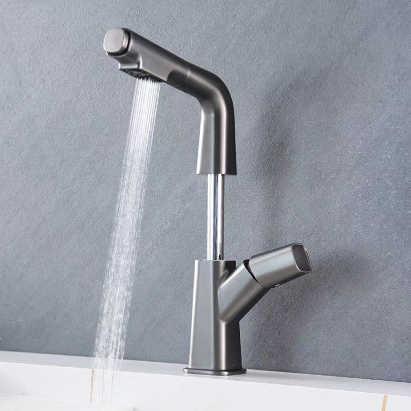 Rotatable Modern Sink Faucet Knob Handle Faucet for Bathroom Clearhalo 'bathroom_sink_faucets' 'Conjunta de Baño y Conjunta de Grifo' 'Coronamiento de Baño y Dispositivo de Baño' 'Grifo del lavabo del baño' 'Hogar' 'home_improvement' 'home_improvement_bathroom_sink_faucets' 'Mejoras para el hogar' 6502468