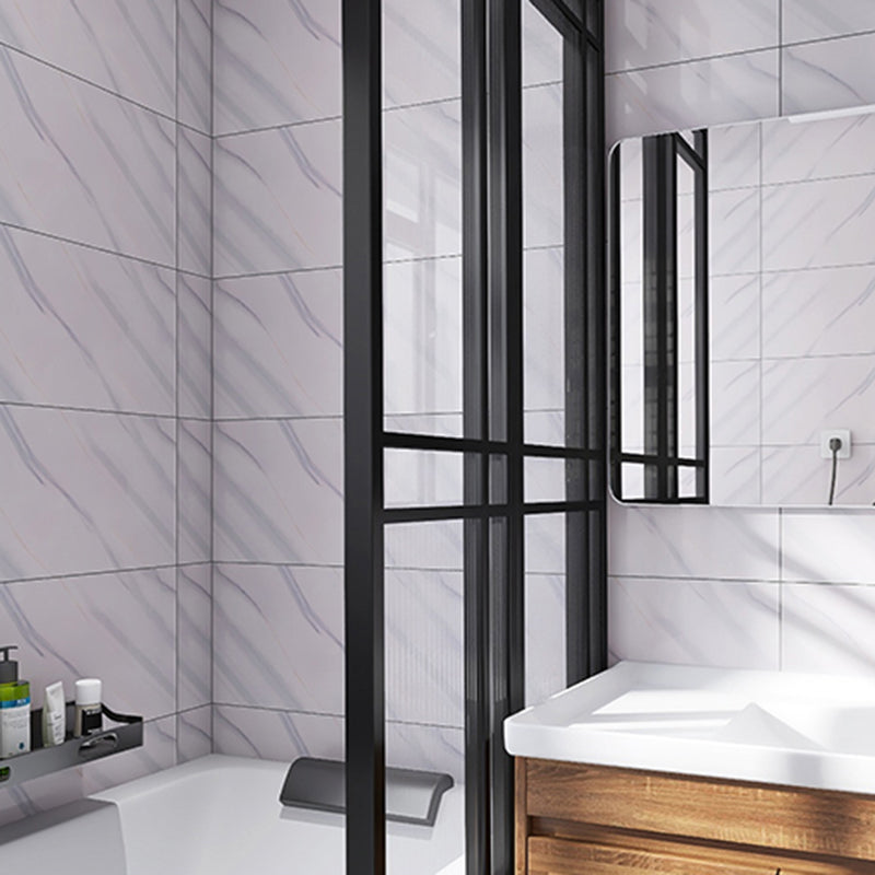 Modern Bathroom Wall Tile Peel and Stick Waterproof Imitation Ceramic Tile Clearhalo 'Flooring 'Home Improvement' 'home_improvement' 'home_improvement_peel_stick_blacksplash' 'Peel & Stick Backsplash Tile' 'peel_stick_blacksplash' 'Walls & Ceilings' Walls and Ceiling' 6503101