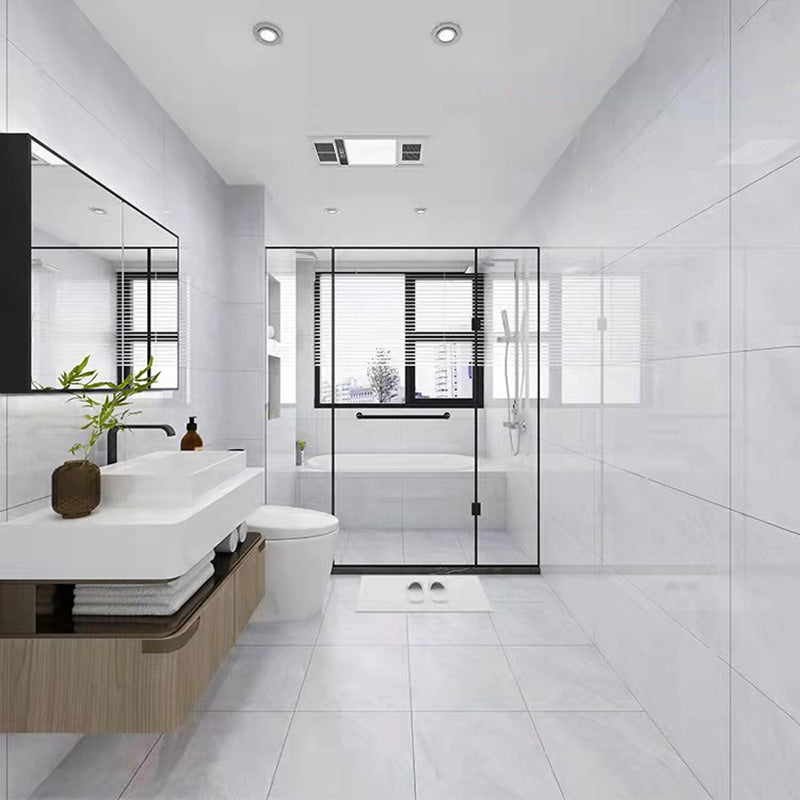 Bathroom Floor Wall Tile Marble Print Rectangle Indoor Wall Tile Clearhalo 'Floor Tiles & Wall Tiles' 'floor_tiles_wall_tiles' 'Flooring 'Home Improvement' 'home_improvement' 'home_improvement_floor_tiles_wall_tiles' Walls and Ceiling' 6503263