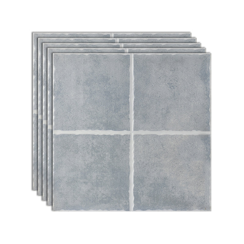 Square Ceramic Matte Straight Edge Singular Tile Vintage Bathroom Floor Light Gray Clearhalo 'Floor Tiles & Wall Tiles' 'floor_tiles_wall_tiles' 'Flooring 'Home Improvement' 'home_improvement' 'home_improvement_floor_tiles_wall_tiles' Walls and Ceiling' 6503328