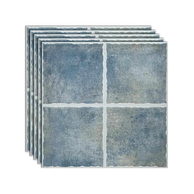 Square Ceramic Matte Straight Edge Singular Tile Vintage Bathroom Floor Blue Clearhalo 'Floor Tiles & Wall Tiles' 'floor_tiles_wall_tiles' 'Flooring 'Home Improvement' 'home_improvement' 'home_improvement_floor_tiles_wall_tiles' Walls and Ceiling' 6503336