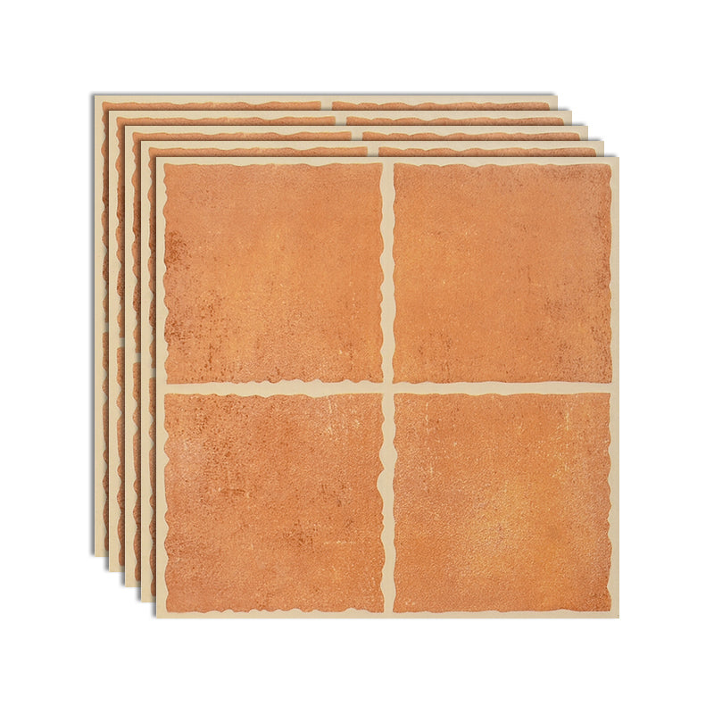 Square Ceramic Matte Straight Edge Singular Tile Vintage Bathroom Floor Ginger Clearhalo 'Floor Tiles & Wall Tiles' 'floor_tiles_wall_tiles' 'Flooring 'Home Improvement' 'home_improvement' 'home_improvement_floor_tiles_wall_tiles' Walls and Ceiling' 6503339