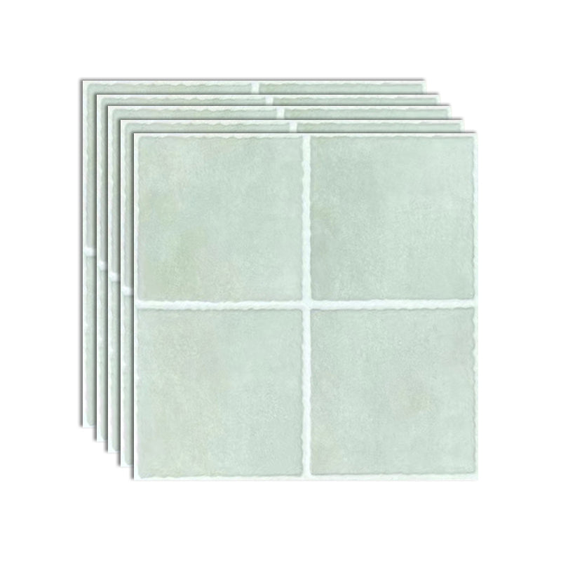 Square Ceramic Matte Straight Edge Singular Tile Vintage Bathroom Floor Light Green Clearhalo 'Floor Tiles & Wall Tiles' 'floor_tiles_wall_tiles' 'Flooring 'Home Improvement' 'home_improvement' 'home_improvement_floor_tiles_wall_tiles' Walls and Ceiling' 6503346