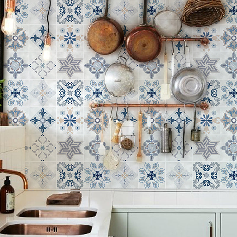 Kitchen Wall Tile Peel and Stick Floral Print Stick Wallpaper Clearhalo 'Flooring 'Home Improvement' 'home_improvement' 'home_improvement_peel_stick_blacksplash' 'Peel & Stick Backsplash Tile' 'peel_stick_blacksplash' 'Walls & Ceilings' Walls and Ceiling' 6503469