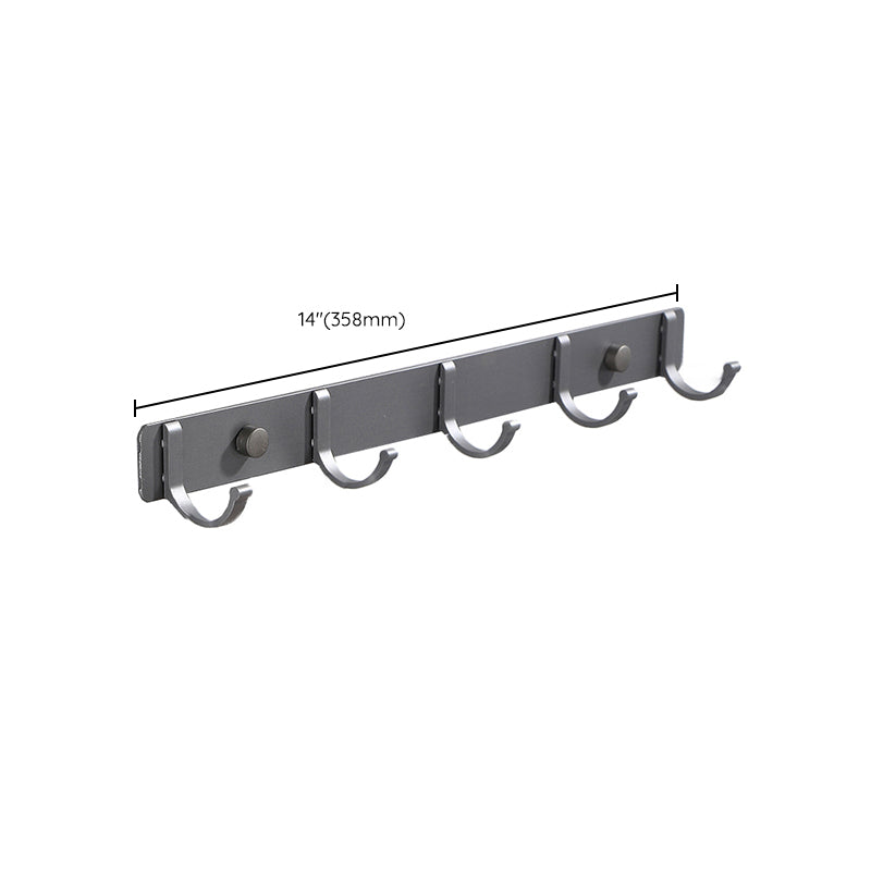 Modern Bathroom Hardware Set Towel Bar Grey Bath Shelf Bathroom Set Clearhalo 'Bathroom Hardware Sets' 'Bathroom Hardware' 'Bathroom Remodel & Bathroom Fixtures' 'bathroom_hardware_sets' 'Home Improvement' 'home_improvement' 'home_improvement_bathroom_hardware_sets' 6506581