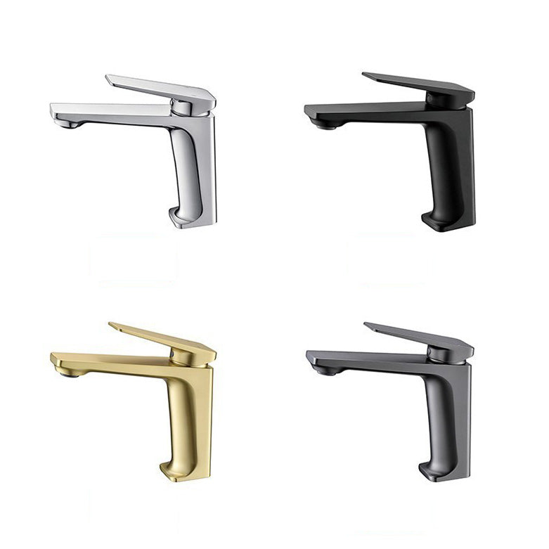 Glam Copper Vessel Faucet Lever Handles Low Arc Vessel Faucet for Bathroom Clearhalo 'Bathroom Remodel & Bathroom Fixtures' 'Bathroom Sink Faucets' 'Bathroom Sinks & Faucet Components' 'bathroom_sink_faucets' 'Home Improvement' 'home_improvement' 'home_improvement_bathroom_sink_faucets' 6510671