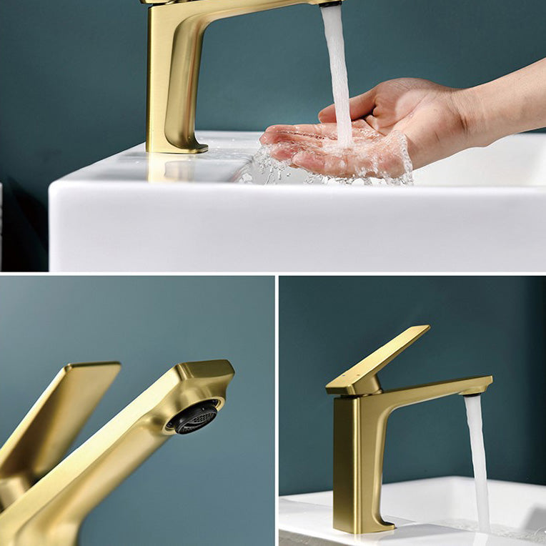 Glam Copper Vessel Faucet Lever Handles Low Arc Vessel Faucet for Bathroom Clearhalo 'Bathroom Remodel & Bathroom Fixtures' 'Bathroom Sink Faucets' 'Bathroom Sinks & Faucet Components' 'bathroom_sink_faucets' 'Home Improvement' 'home_improvement' 'home_improvement_bathroom_sink_faucets' 6510677