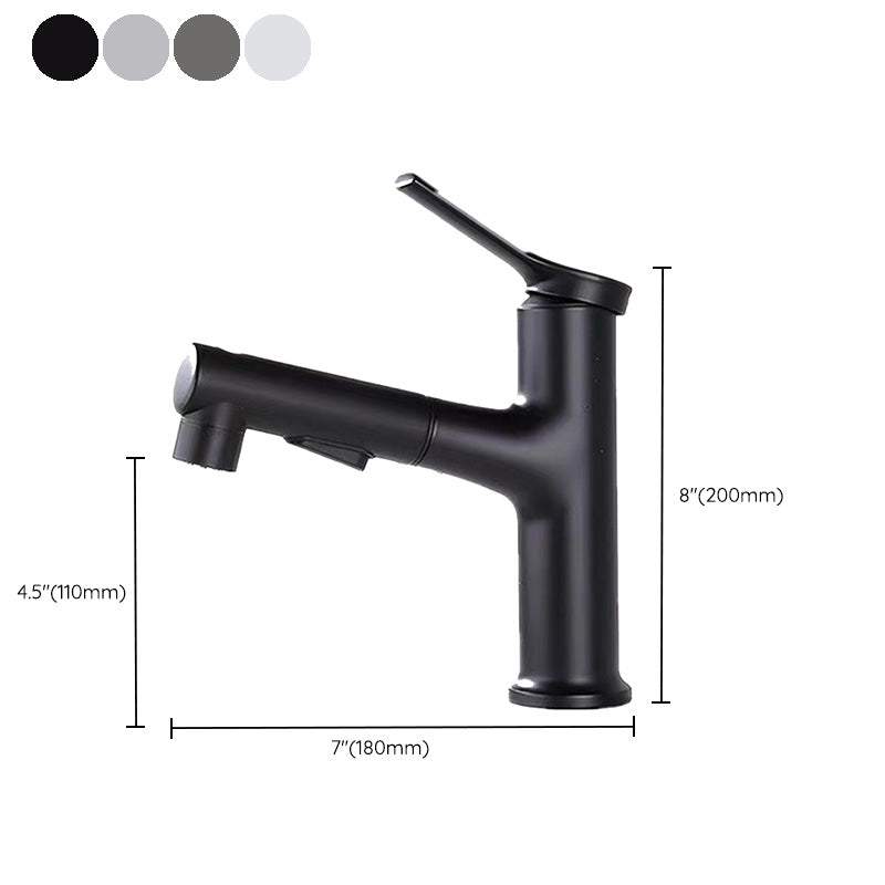 Contemporary Sink Faucet Plian Low Arc Centerset Bathroom Faucet Clearhalo 'Bathroom Remodel & Bathroom Fixtures' 'Bathroom Sink Faucets' 'Bathroom Sinks & Faucet Components' 'bathroom_sink_faucets' 'Home Improvement' 'home_improvement' 'home_improvement_bathroom_sink_faucets' 6510711