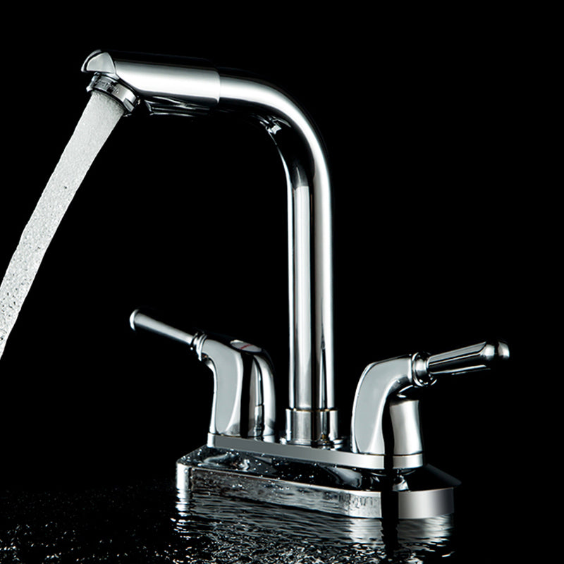 2 Handle Modern Vessel Sink Faucet Swivel Spout Bathroom Faucet Clearhalo 'Bathroom Remodel & Bathroom Fixtures' 'Bathroom Sink Faucets' 'Bathroom Sinks & Faucet Components' 'bathroom_sink_faucets' 'Home Improvement' 'home_improvement' 'home_improvement_bathroom_sink_faucets' 6510715