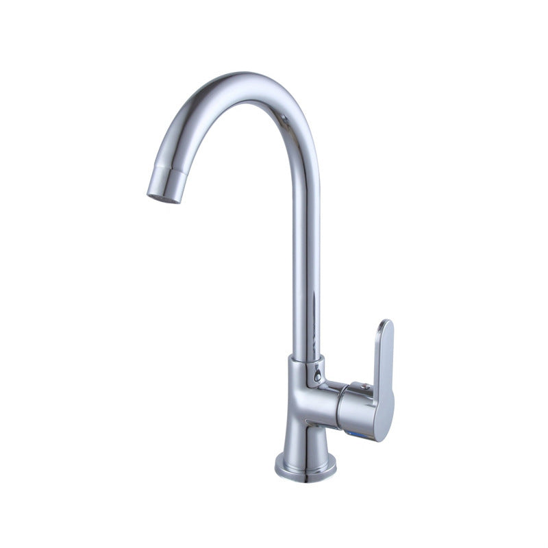 Modern Standard Kitchen Faucet Single Lever High Arch Kitchen Faucet 13.6" Clearhalo 'Home Improvement' 'home_improvement' 'home_improvement_kitchen_faucets' 'Kitchen Faucets' 'Kitchen Remodel & Kitchen Fixtures' 'Kitchen Sinks & Faucet Components' 'kitchen_faucets' 6510770