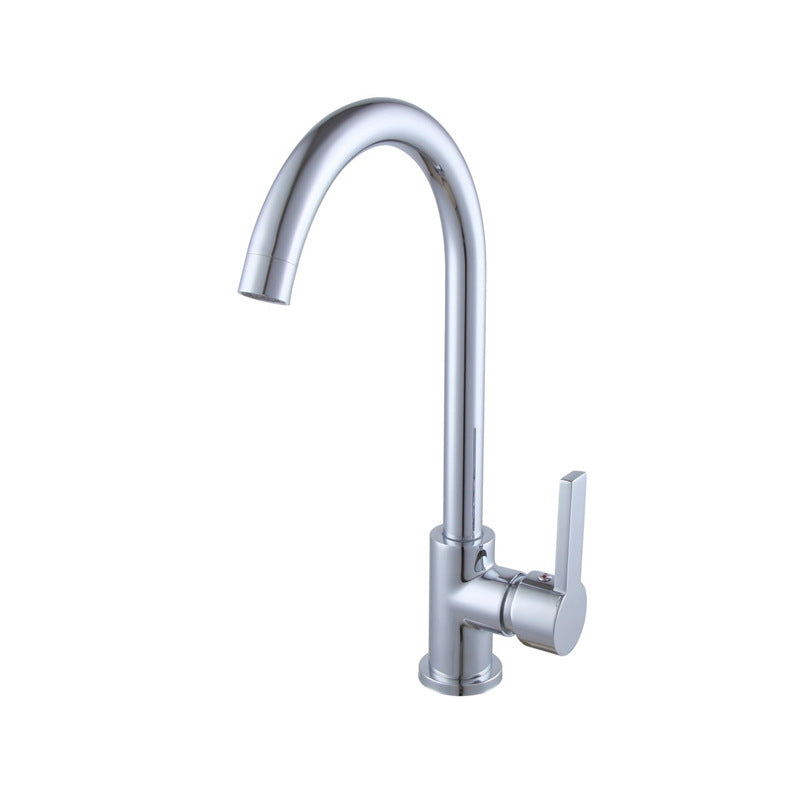Modern Standard Kitchen Faucet Single Lever High Arch Kitchen Faucet 14.2" Clearhalo 'Home Improvement' 'home_improvement' 'home_improvement_kitchen_faucets' 'Kitchen Faucets' 'Kitchen Remodel & Kitchen Fixtures' 'Kitchen Sinks & Faucet Components' 'kitchen_faucets' 6510771
