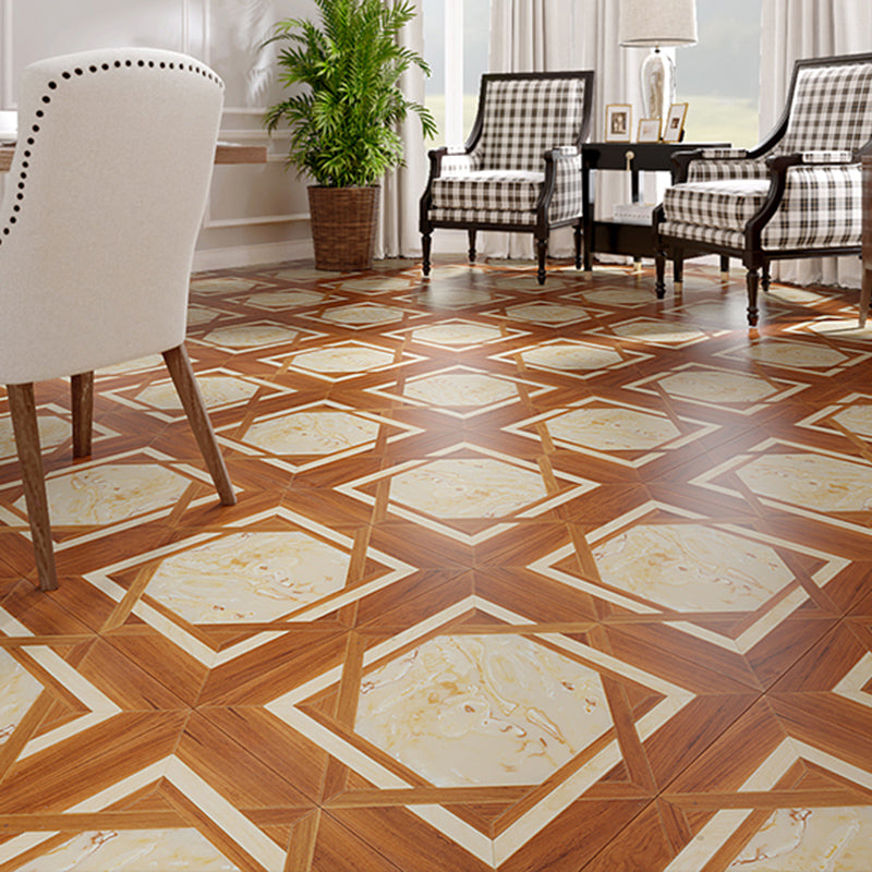 Vintage Laminate Plank Flooring Wood Pattern Living Room Laminate Floor Orange Clearhalo 'Flooring 'Home Improvement' 'home_improvement' 'home_improvement_laminate_flooring' 'Laminate Flooring' 'laminate_flooring' Walls and Ceiling' 6510964