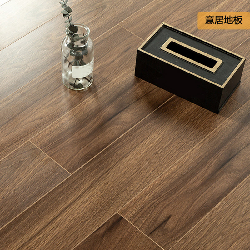 Modern Laminate Flooring Indoor Wood Textured Living Room Laminate Floor Dark Brown Clearhalo 'Flooring 'Home Improvement' 'home_improvement' 'home_improvement_laminate_flooring' 'Laminate Flooring' 'laminate_flooring' Walls and Ceiling' 6511064