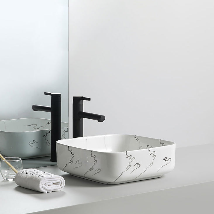 Modern Porcelain Trough Sink Oval-shape Trough Bathroom Sink Clearhalo 'Bathroom Remodel & Bathroom Fixtures' 'Bathroom Sinks & Faucet Components' 'Bathroom Sinks' 'bathroom_sink' 'Home Improvement' 'home_improvement' 'home_improvement_bathroom_sink' 6511309