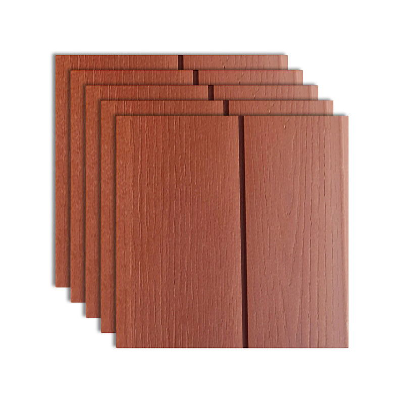 Solid Paneling Waterproof Modern Style Living Room Wood Shiplap Wall Panel (100-Pack) Red Brown Clearhalo 'Flooring 'Home Improvement' 'home_improvement' 'home_improvement_wall_paneling' 'Wall Paneling' 'wall_paneling' 'Walls & Ceilings' Walls and Ceiling' 6511493