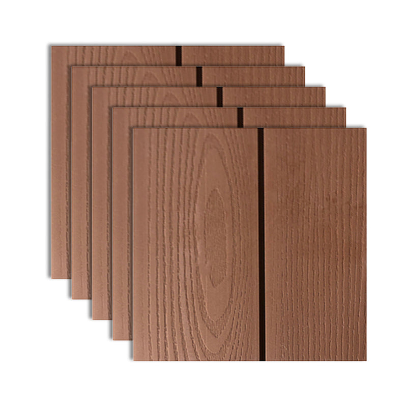 Solid Paneling Waterproof Modern Style Living Room Wood Shiplap Wall Panel (100-Pack) Walnut Clearhalo 'Flooring 'Home Improvement' 'home_improvement' 'home_improvement_wall_paneling' 'Wall Paneling' 'wall_paneling' 'Walls & Ceilings' Walls and Ceiling' 6511499