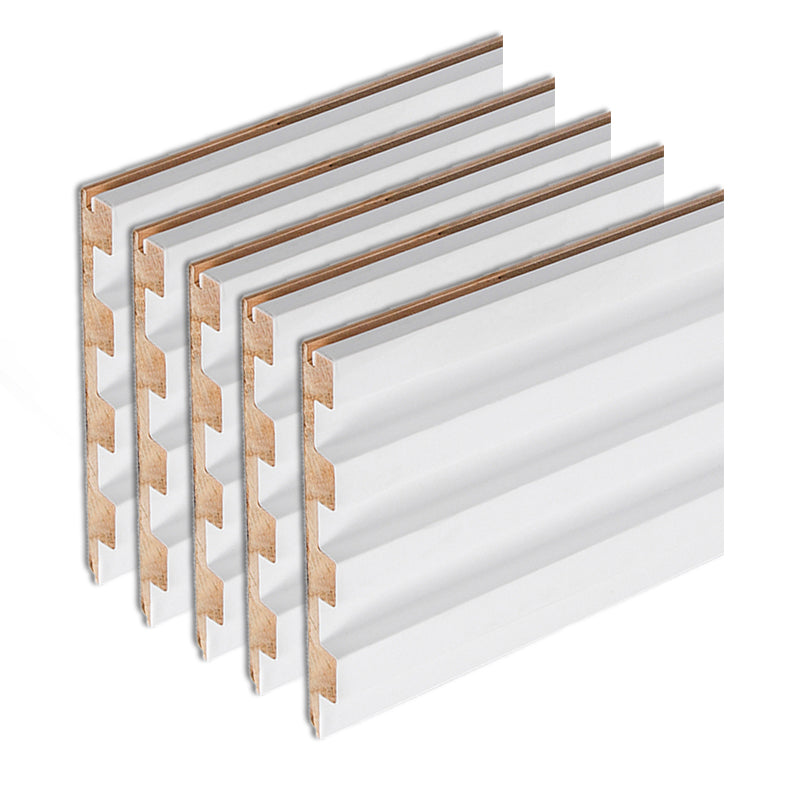 Modern Wall Panel Solid Color Nail Soundproof Living Room Wood Planks (12-Pack) White Clearhalo 'Flooring 'Home Improvement' 'home_improvement' 'home_improvement_wall_paneling' 'Wall Paneling' 'wall_paneling' 'Walls & Ceilings' Walls and Ceiling' 6511604