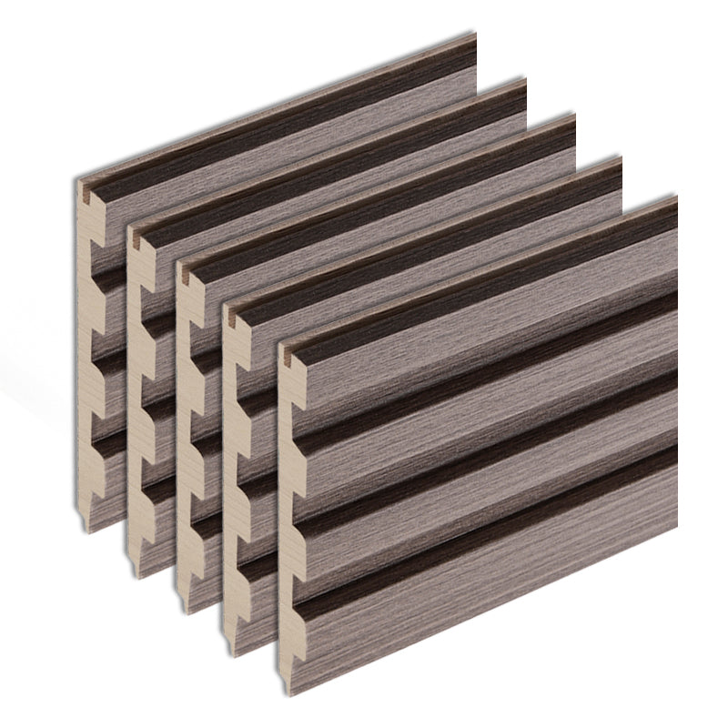 Modern Wall Panel Solid Color Nail Soundproof Living Room Wood Planks (12-Pack) Smoke Gray Clearhalo 'Flooring 'Home Improvement' 'home_improvement' 'home_improvement_wall_paneling' 'Wall Paneling' 'wall_paneling' 'Walls & Ceilings' Walls and Ceiling' 6511615
