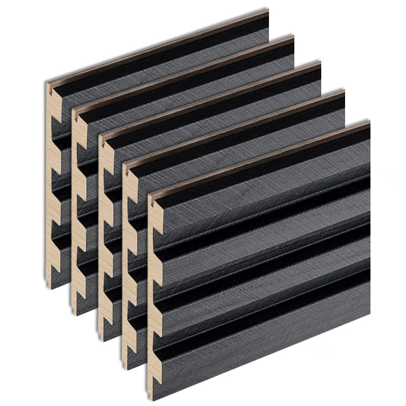 Modern Wall Panel Solid Color Nail Soundproof Living Room Wood Planks (12-Pack) Carbon Clearhalo 'Flooring 'Home Improvement' 'home_improvement' 'home_improvement_wall_paneling' 'Wall Paneling' 'wall_paneling' 'Walls & Ceilings' Walls and Ceiling' 6511629