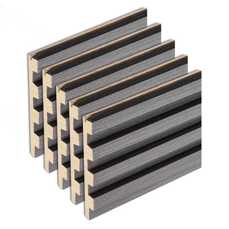 Modern Wall Panel Solid Color Nail Soundproof Living Room Wood Planks (12-Pack) Light Gray Clearhalo 'Flooring 'Home Improvement' 'home_improvement' 'home_improvement_wall_paneling' 'Wall Paneling' 'wall_paneling' 'Walls & Ceilings' Walls and Ceiling' 6511635