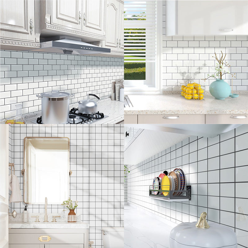 Modern Wallpaper Field Tile/Single Tile Paper Peel and Stick Backs Plash Kitchen Clearhalo 'Flooring 'Home Improvement' 'home_improvement' 'home_improvement_peel_stick_blacksplash' 'Peel & Stick Backsplash Tile' 'peel_stick_blacksplash' 'Walls & Ceilings' Walls and Ceiling' 6511653