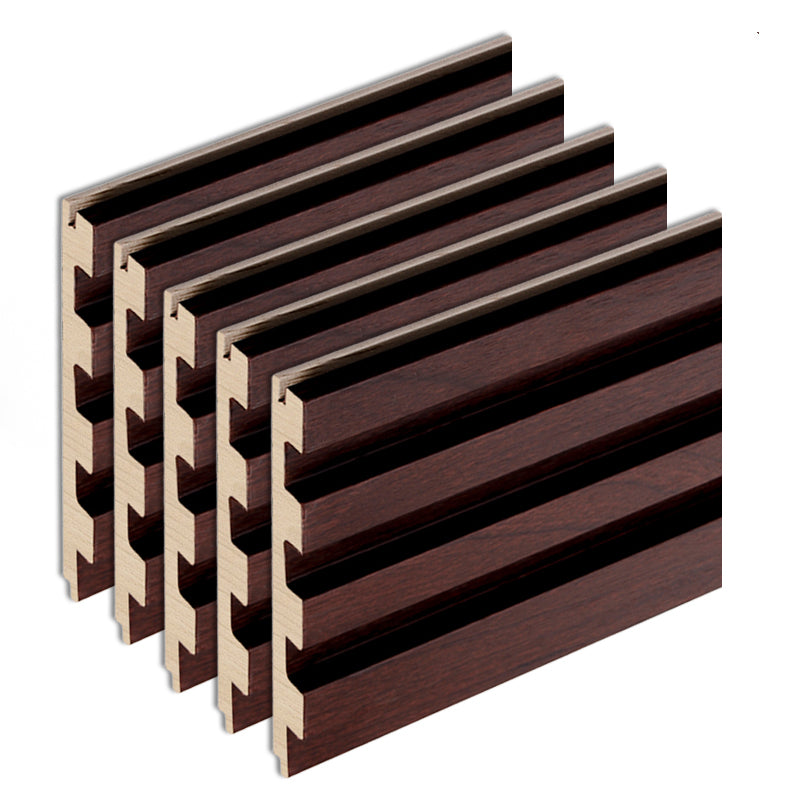 Modern Wall Panel Solid Color Nail Soundproof Living Room Wood Planks (12-Pack) Red Brown Clearhalo 'Flooring 'Home Improvement' 'home_improvement' 'home_improvement_wall_paneling' 'Wall Paneling' 'wall_paneling' 'Walls & Ceilings' Walls and Ceiling' 6513734