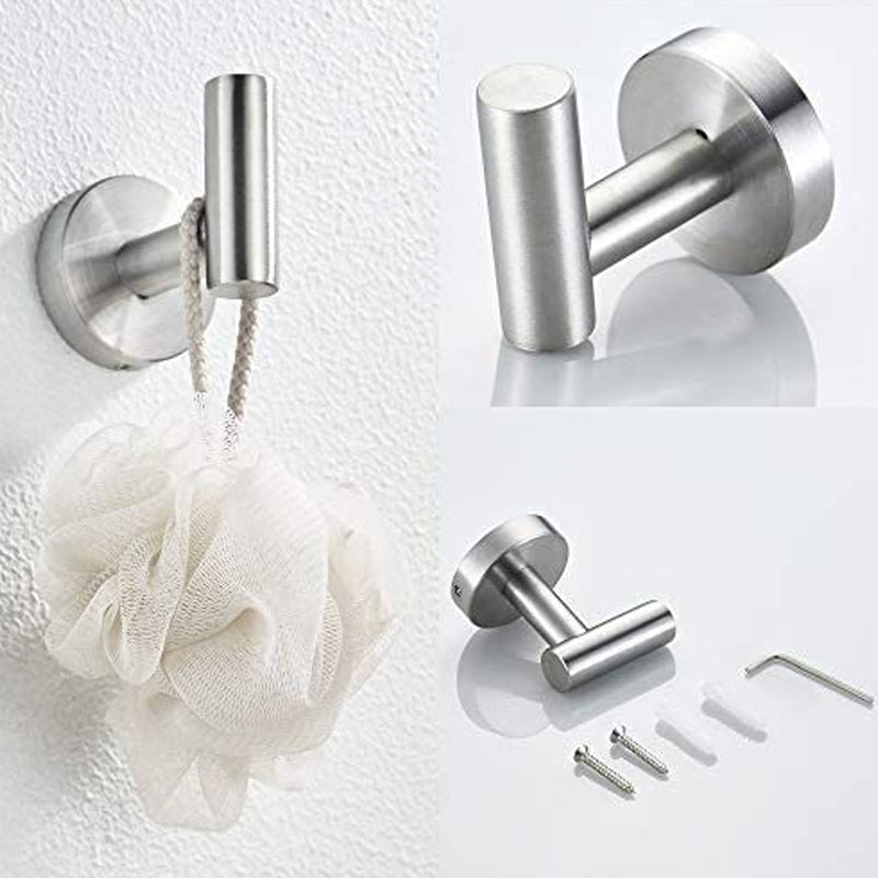 Traditional Bathroom Hardware Accessory Kit Towel Ring/Robe Hooks/ Towel Bar Clearhalo 'Bathroom Hardware Sets' 'Bathroom Hardware' 'Bathroom Remodel & Bathroom Fixtures' 'bathroom_hardware_sets' 'Home Improvement' 'home_improvement' 'home_improvement_bathroom_hardware_sets' 6524178