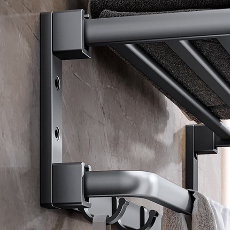 Modern Bathroom Accessories Hardware Set Grey Towel Bar Bath Shelf Bath Hardware Set Clearhalo 'Bathroom Hardware Sets' 'Bathroom Hardware' 'Bathroom Remodel & Bathroom Fixtures' 'bathroom_hardware_sets' 'Home Improvement' 'home_improvement' 'home_improvement_bathroom_hardware_sets' 6524221