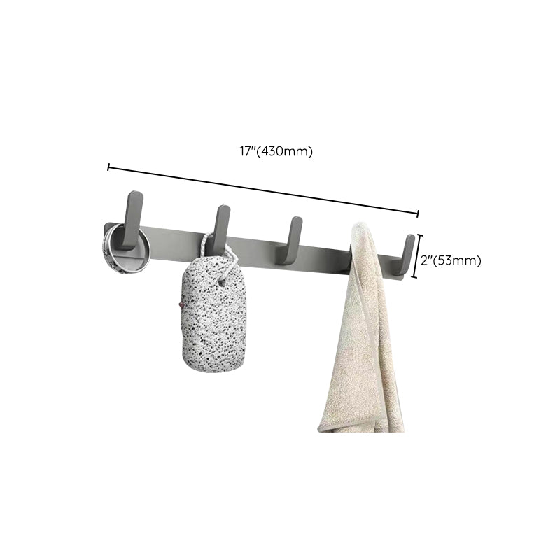 Matte Gray Bathroom Accessory Set Bath Shelf/Towel Bar & Paper Holder Included Clearhalo 'Bathroom Hardware Sets' 'Bathroom Hardware' 'Bathroom Remodel & Bathroom Fixtures' 'bathroom_hardware_sets' 'Home Improvement' 'home_improvement' 'home_improvement_bathroom_hardware_sets' 6524303