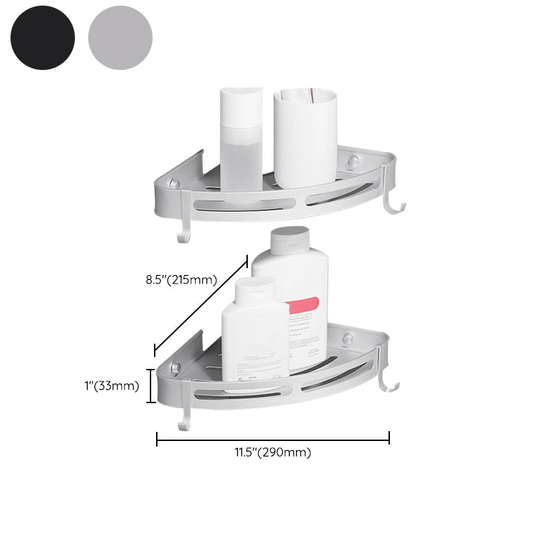 Conjunto de hardware de baño moderno conjunto de accesorios de baño de  aluminio gris - clearhalo