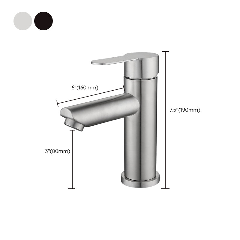 Modern Sink Faucet One-Handle Copper Vessel Sink Faucet for Bathroom Clearhalo 'Bathroom Remodel & Bathroom Fixtures' 'Bathroom Sink Faucets' 'Bathroom Sinks & Faucet Components' 'bathroom_sink_faucets' 'Home Improvement' 'home_improvement' 'home_improvement_bathroom_sink_faucets' 6527837