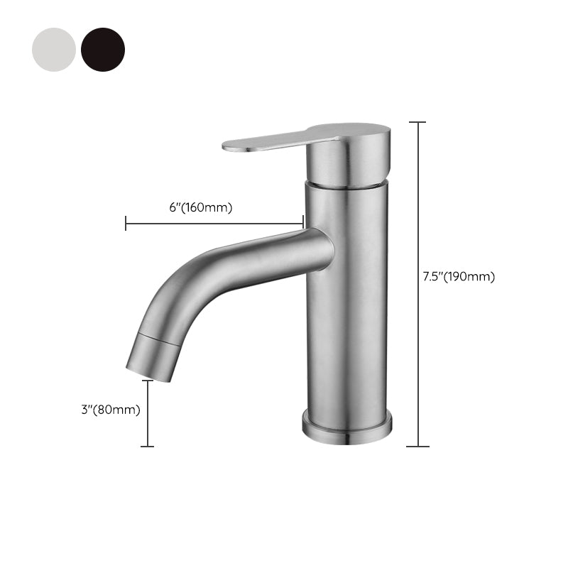 Modern Sink Faucet One-Handle Copper Vessel Sink Faucet for Bathroom Clearhalo 'Bathroom Remodel & Bathroom Fixtures' 'Bathroom Sink Faucets' 'Bathroom Sinks & Faucet Components' 'bathroom_sink_faucets' 'Home Improvement' 'home_improvement' 'home_improvement_bathroom_sink_faucets' 6527838