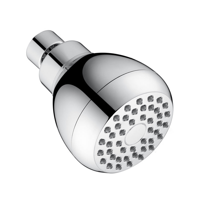 Silver Round Showerhead Standard Spray Pattern Wall-Mount Showerhead Clearhalo 'Bathroom Remodel & Bathroom Fixtures' 'Home Improvement' 'home_improvement' 'home_improvement_shower_heads' 'Shower Heads' 'shower_heads' 'Showers & Bathtubs Plumbing' 'Showers & Bathtubs' 6528970