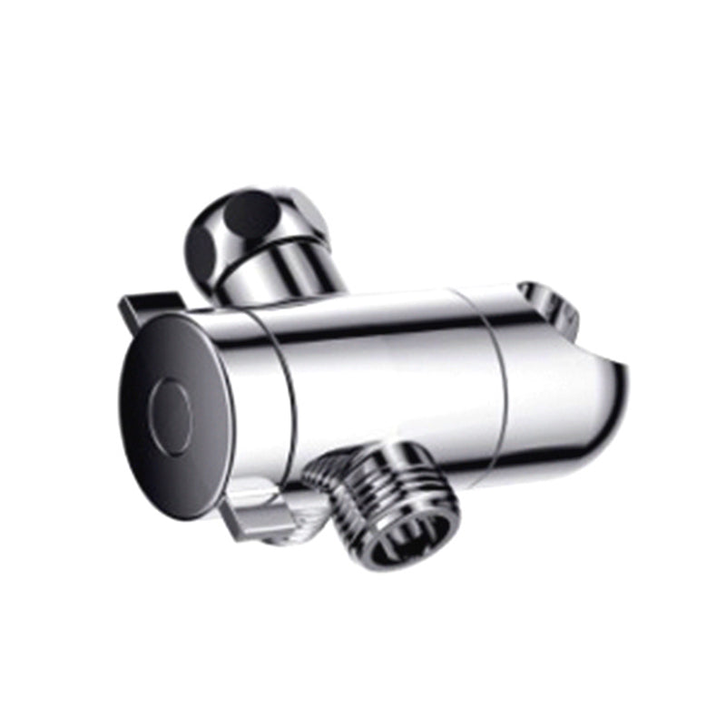 Silver Dual Shower Head Round Rain Fall Wall-Mount Showerhead Clearhalo 'Bathroom Remodel & Bathroom Fixtures' 'Home Improvement' 'home_improvement' 'home_improvement_shower_heads' 'Shower Heads' 'shower_heads' 'Showers & Bathtubs Plumbing' 'Showers & Bathtubs' 6528989