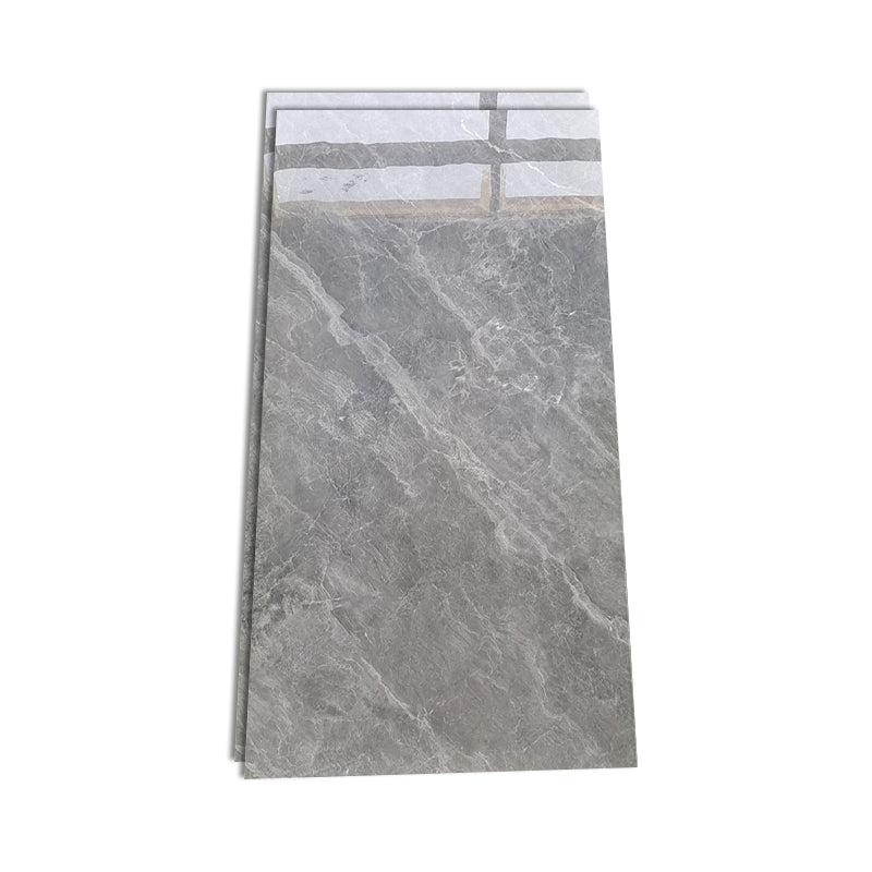 Indoor Floor Tile Straight Edge 29.5" X 59.0" Texture Pattern Polished Floor Tile Dark Gray Clearhalo 'Floor Tiles & Wall Tiles' 'floor_tiles_wall_tiles' 'Flooring 'Home Improvement' 'home_improvement' 'home_improvement_floor_tiles_wall_tiles' Walls and Ceiling' 6531744